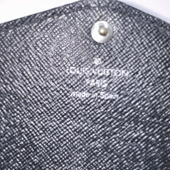 Louis Vuitton Sarah Long Wallet Epi Leather Silver-Tone Press Rear Pocket Black - Picture 11 of 16